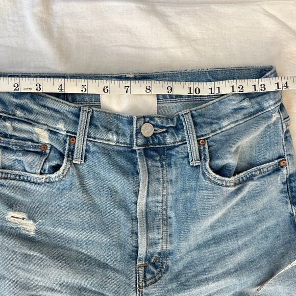 MOTHER Superior Tomcat Ankle Jeans Size 27 in Confession (Light Distressed Wash) - Picture 5 of 9